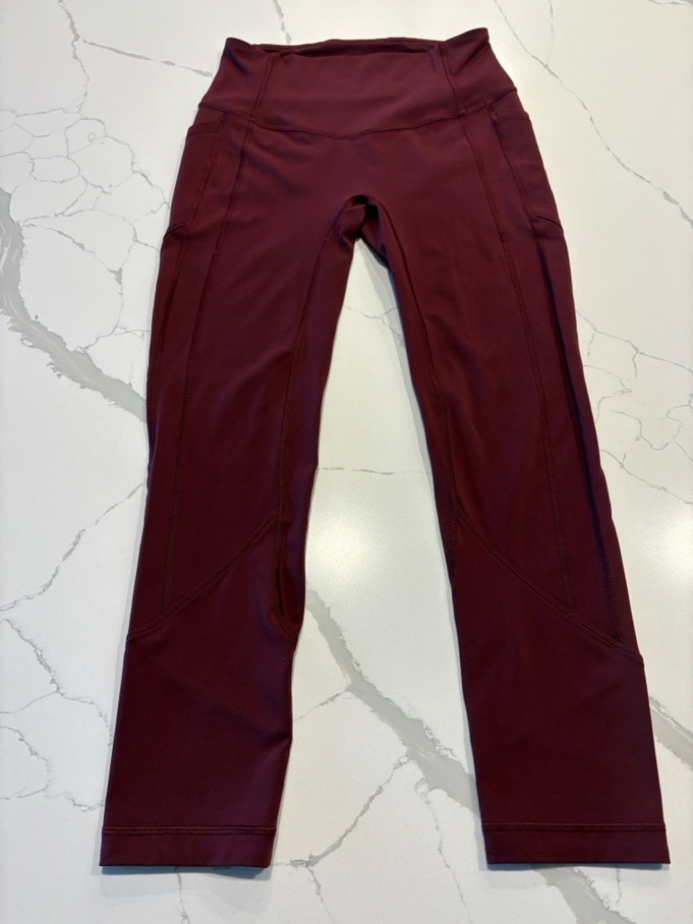 Lululemon All The Right Places Crop 23” ~ 6 ~ Red Merlot